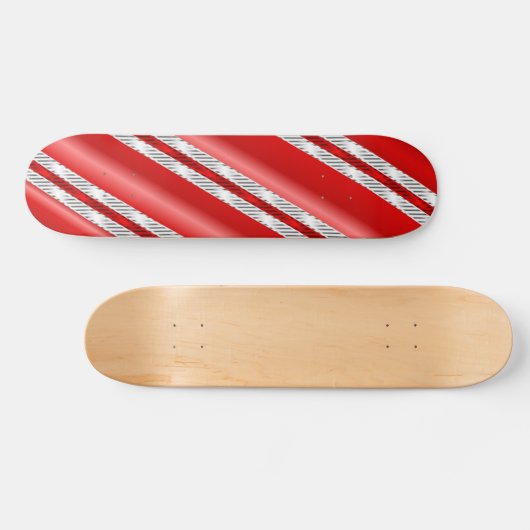 Candy Cane Fusion (Skateboard Deck) Skateboard (Horizontal)