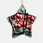 Candy Cane Gang Keramikornament (Rechts)