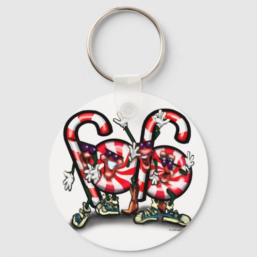 Candy Cane Gang Schlüsselanhänger (Vorderseite)