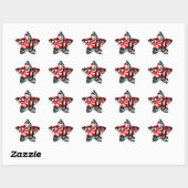 Candy Cane Gang Stern-Aufkleber (Blatt)
