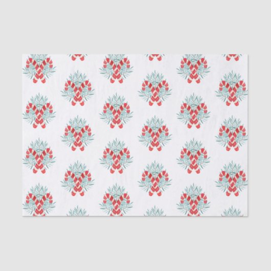 Candy Cane Garland Seidenpapier (Vorderseite)