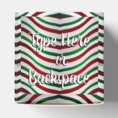 Candy Cane Geschenkboxen Personalisiert Holiday Bo Geschenkschachtel (Oben)