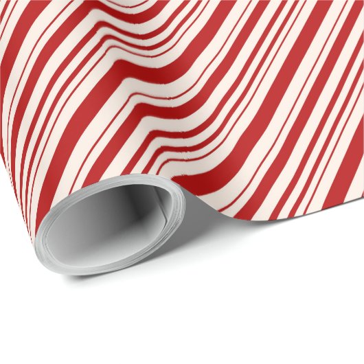 Candy Cane Geschenkpapier (Rolleneckpunkt)