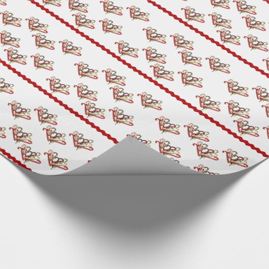 Candy Cane Geschenkpapier (Ecke)