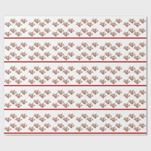 Candy Cane Geschenkpapier (Flach)