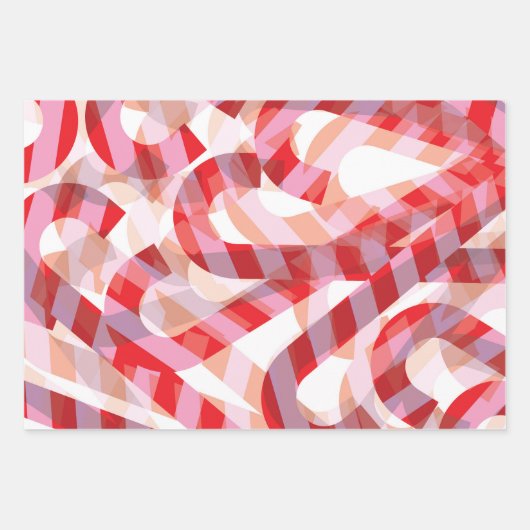 Candy Cane Geschenkpapier Set (Vorderseite 3)