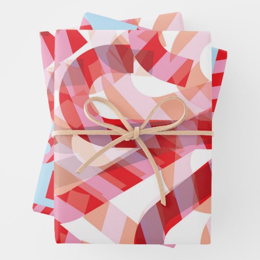 Candy Cane Geschenkpapier Set (Beispiel)