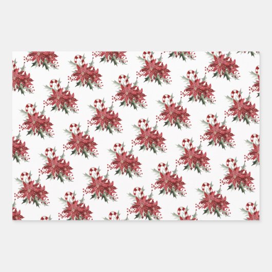 Candy Cane Geschenkpapier Set (Vorderseite 3)