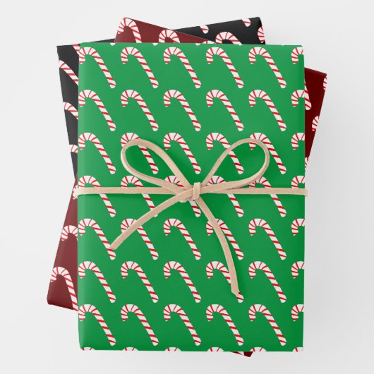 Candy Cane Geschenkpapier Set (Beispiel)