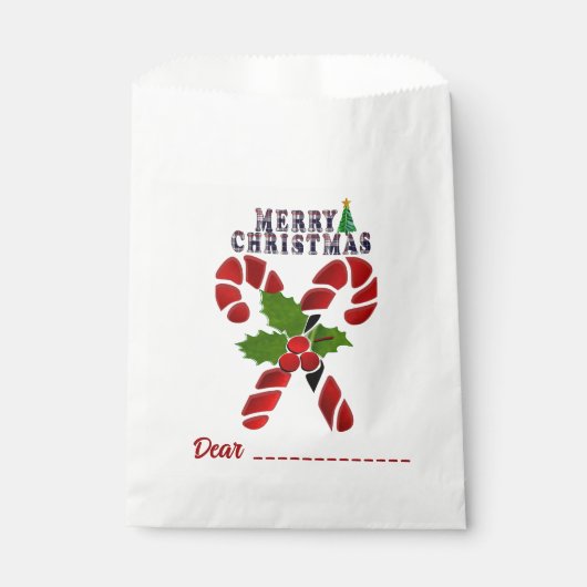 Candy Cane Geschenktütchen (Vorderseite)