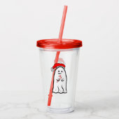 Candy Cane Ghost Acryltrinkbecher (Rückseite)