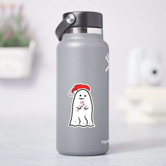 Candy Cane Ghost Aufkleber (HydroFlask)