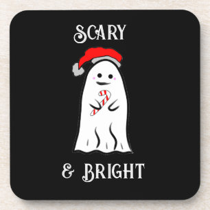 Candy Cane Ghost Getränkeuntersetzer