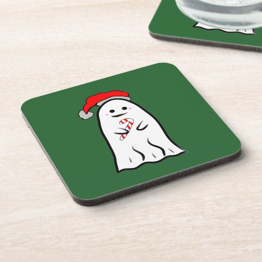 Candy Cane Ghost Getränkeuntersetzer (Linke Seite)