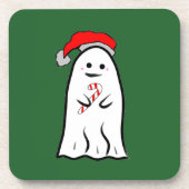 Candy Cane Ghost Getränkeuntersetzer (Vorderseite)