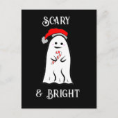 Candy Cane Ghost Postkarte (Vorderseite)