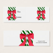 Candy Cane Gift Tags (Vorne & Hinten)