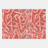 CANDY CANE GIFT WRAP GESCHENKPAPIER SET (Vorderseite)