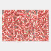 CANDY CANE GIFT WRAP GESCHENKPAPIER SET (Vorderseite 3)