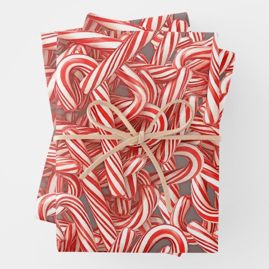 CANDY CANE GIFT WRAP GESCHENKPAPIER SET (Beispiel)