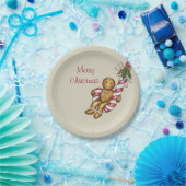 Candy Cane Gingerbread Boy Paper Teller (Party)