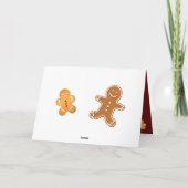 Candy Cane Gingerbread Man Karte (Rückseite)