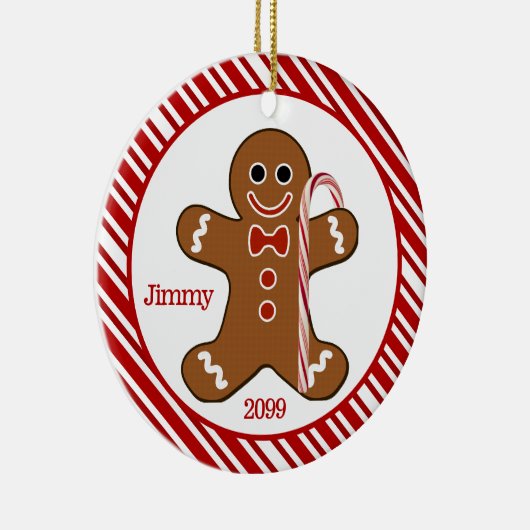 Candy Cane Gingerbread Mann Weihnachtsschmuck (Rechts)