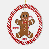 Candy Cane Gingerbread Mann Weihnachtsschmuck (Links)