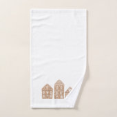 Candy Cane Gingerbrot Pattern Badetuch Set (Handtuch)