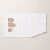 Candy Cane Gingerbrot Pattern Badetuch Set (Handtuch)