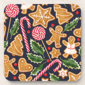 Candy Cane Gingerbrot Weihnachten | UNTERSETZER SE (Vorderseite)