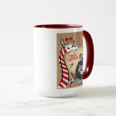 CANDY CANE GIRAFFE & FRIENDS von Jeff Willis Art Tasse (VorderseiteRechts)