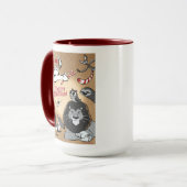 CANDY CANE GIRAFFE & FRIENDS von Jeff Willis Art Tasse (Vorderseite Links)