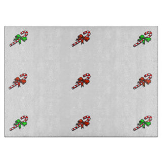 Candy Cane Glass Cutting Board Schneidebrett