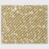 Candy Cane Glitzern, W Y G R Geschenkpapier (Flach)