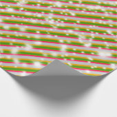 Candy Cane Glitzern, W Y G R Geschenkpapier (Ecke)