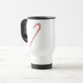 Candy Cane Graphic Reisebecher (Vorderseite Links)