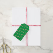Candy Cane Green Holiday Weihnachten Geschenkanhänger (Mit Garn)
