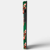 Candy Cane Green Metalliday Niedlich Case-Mate iPhone Hülle (Rückseite / Links)