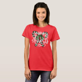 Candy Cane Happy Holidays T-Shirt (Vorne ganz)