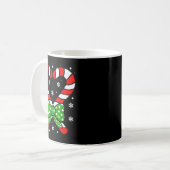 Candy Cane Heart Coquette Bow Christmas Toddler Ki Kaffeetasse (Vorderseite Links)