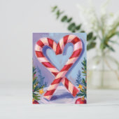 Candy Cane Heart Frohe Weihnachten (Stehend Vorderseite)