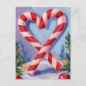 Candy Cane Heart Frohe Weihnachten (Vorderseite)