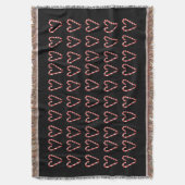 Candy Cane Heart Image Sweet Christmas Holiday  Decke (Vorderseite Vertikal)