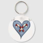 Candy Cane Heart Keychain Schlüsselanhänger (Rückseite)