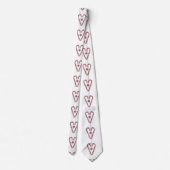 Candy Cane Heart Krawatte (Rückseite)