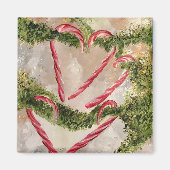 Candy Cane Heart Magnet (Vorne)