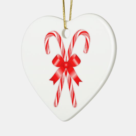 Candy Cane Heart Ornament (Links)