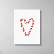 Candy Cane Heart Sweet Christmas Holiday 