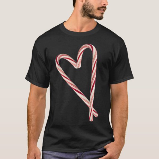 Candy Cane Heart T-Shirt (Vorderseite)